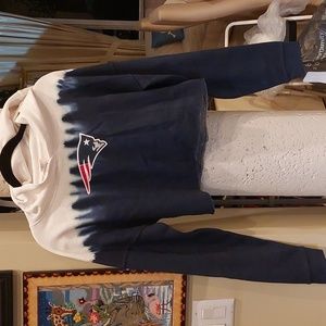 NFL New England Patriots Crop Top Hoody